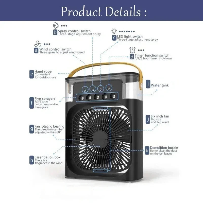 FrostAir™ BreezeCube | 3-in-1 Smart Desktop Climate Control & Ambient AC