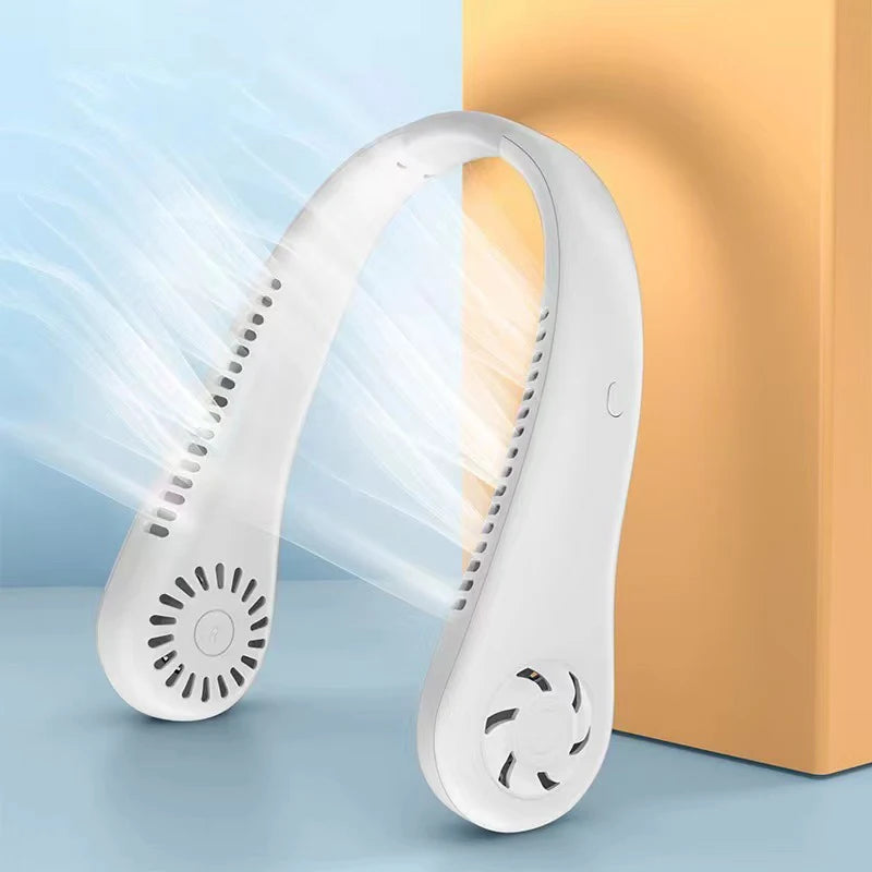 FrostAir™ AeroGlow | Premium Bladeless Wearable Neck Fan 1200mAh Battery Life